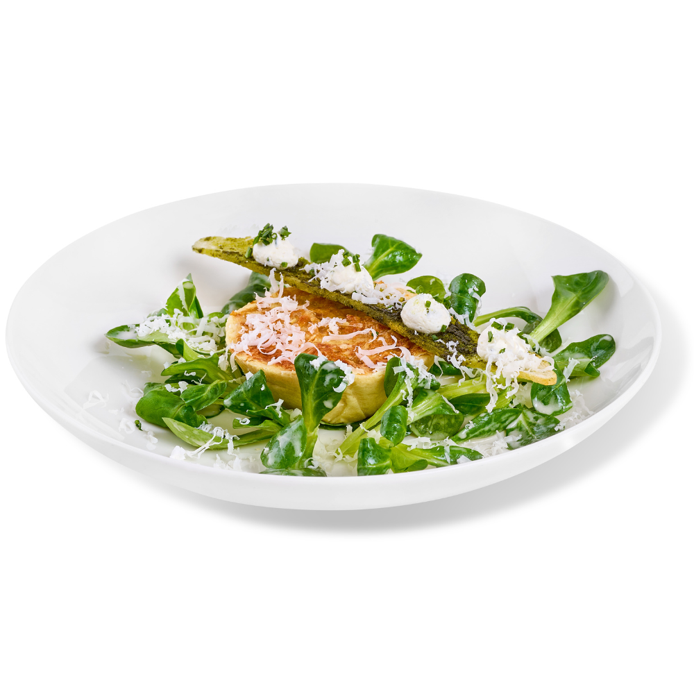 Herzhafte Kartoffel-Quiche | Champagner-Sauerkraut | Feldsalat